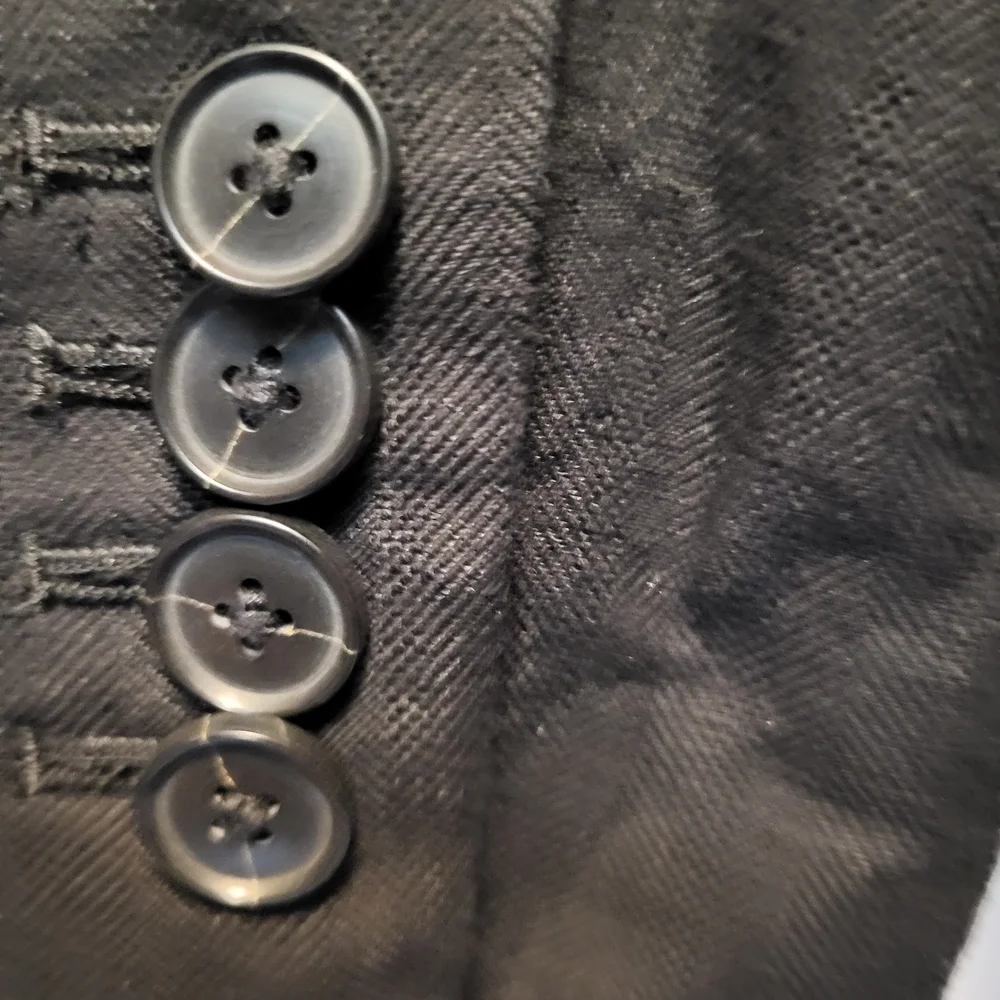 Lucky Brand Men's Black Subtly Pinstriped  Blazer - Size XS